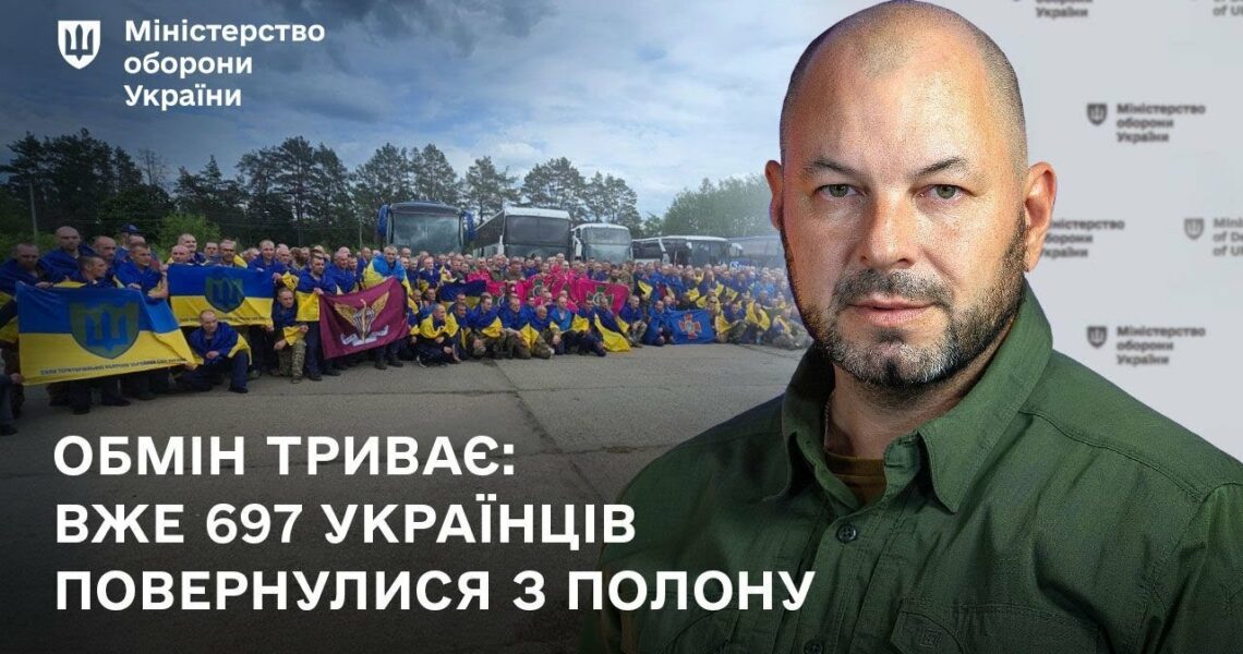 Обмін триває: вже 697 українців повернулися з полону