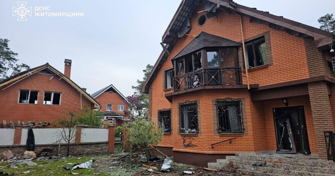 Новини України - Атака дронів: на Житомирщині пошкоджені будинки