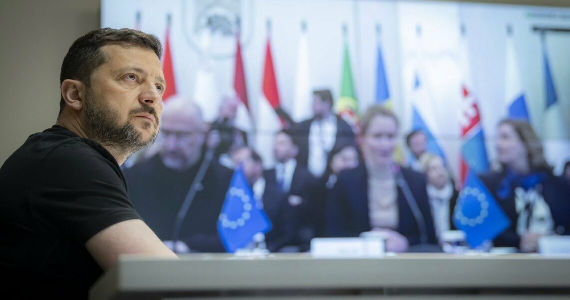 Виступ Володимира Зеленського під час зустрічі міністрів закордонних справ ЄС