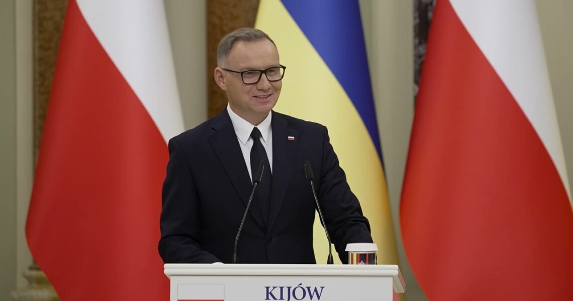 Спілкування Володимира Зеленського та Анджея Дуди з представниками медіа за результатами зустрічі