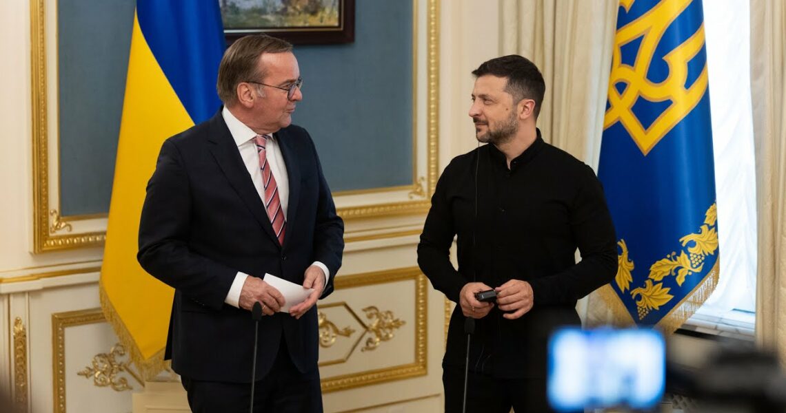 Спільний пресбрифінг Володимира Зеленського й Бориса Пісторіуса за підсумками зустрічі в Києві