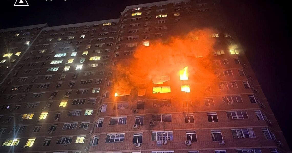 Новини України - Палали три поверхи: з’явилися кадри удару по Одесі