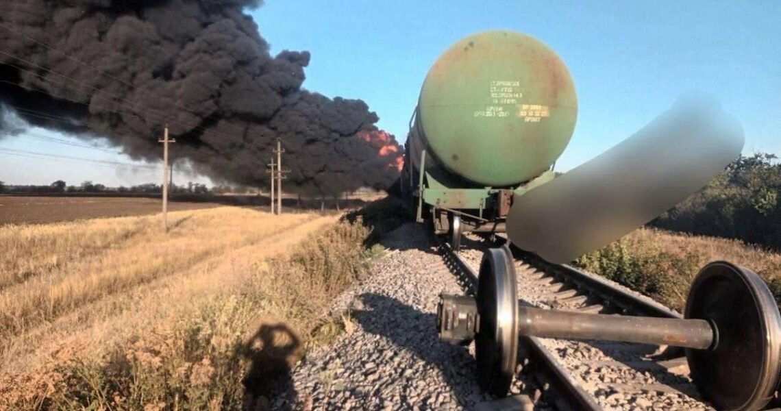 Новини України - З'явились кадри знищення поїзду РФ на Запоріжжі