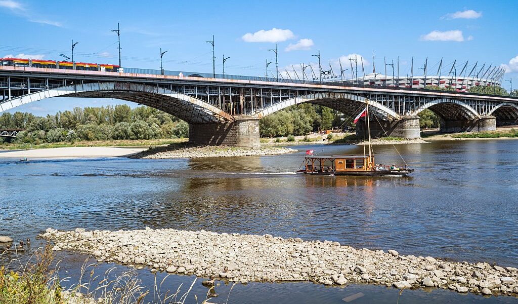 Новини світу - У Варшаві зафіксували рекордно низький рівень води у Віслі