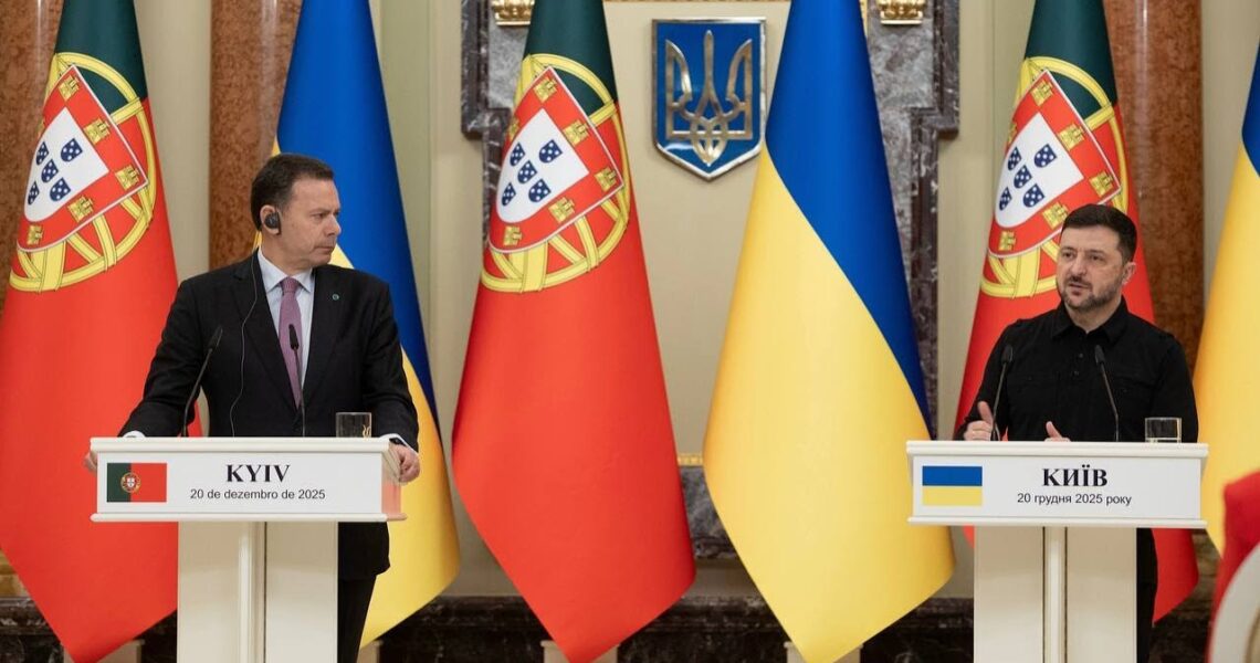 Спілкування Володимира Зеленського і Луїша Монтенегру з медіа