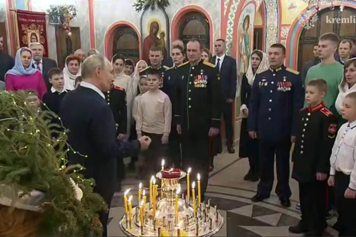 Новини світу - Путін у різдвяному привітанні прирівняв окупантів до посланців Бога